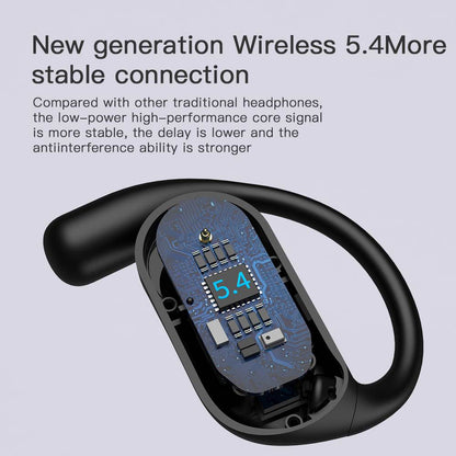 Open Bluetooth Headset/LCD Display/Hanging Ear OWS/Wireless Noise Cancellation/Long Battery Life/Sports Headphones-Q16S-Pro