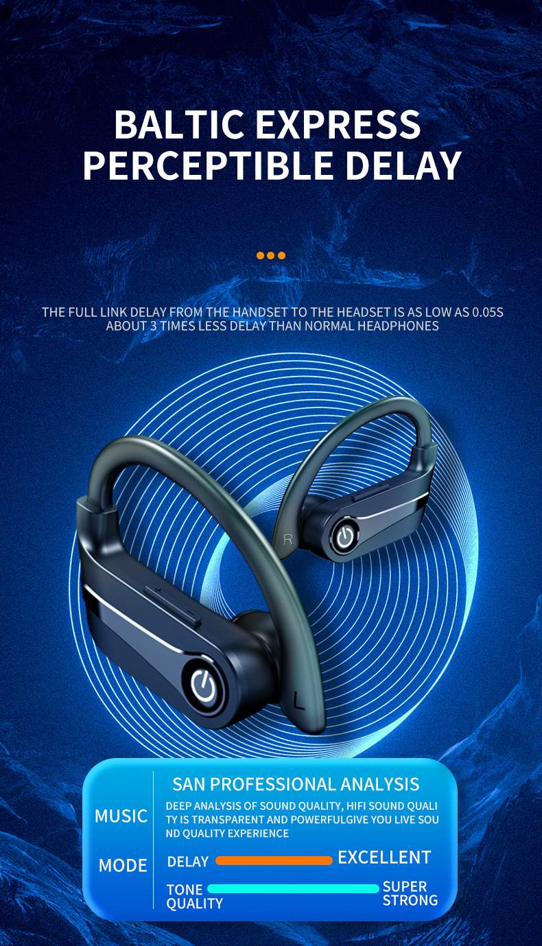 TWS wireless bluetooth earphones/high battery/in-ear/noise cancellation/long battery life/sports earphones-Q63-3