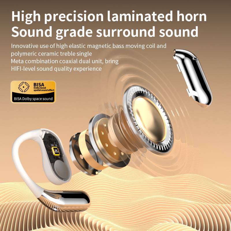 Over-ear/LCD digital display color screen/wireless bluetooth headset/noise cancellation/open/in-ear/sports headphones-Q16Pro