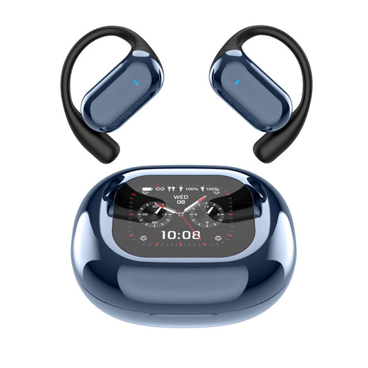 Open Bluetooth Headset/LCD Display/Hanging Ear OWS/Wireless Noise Cancellation/Long Battery Life/Sports Headphones-Q16S-Pro