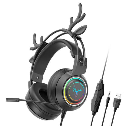 Cute cat ear/game computer headset/wired live streaming/headset/headset gaming headset-SYG25