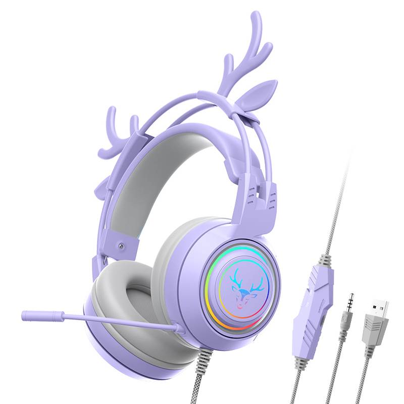 Cute cat ear/game computer headset/wired live streaming/headset/headset gaming headset-SYG25