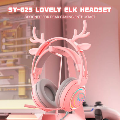 Cute cat ear/game computer headset/wired live streaming/headset/headset gaming headset-SYG25