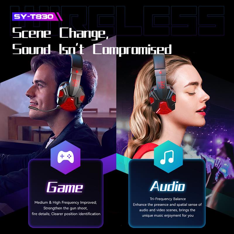 Wireless gaming headset/universal bluetooth gaming headset/headset-SYT830