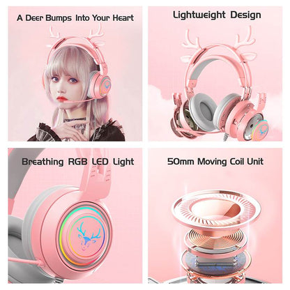 Cute cat ear/game computer headset/wired live streaming/headset/headset gaming headset-SYG25