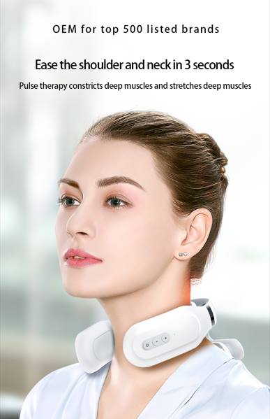 Cervical massager / home electric neck physiotherapy / neck protector / pulse heat compress / shoulder and neck kneading massager-H62