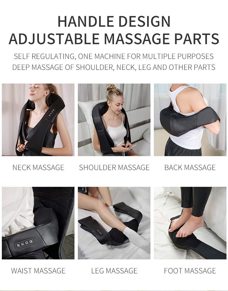 Neck massager/3D acupressure massager/constant temperature and constant heat, suitable for neck, back, shoulder, foot, leg, muscle pain relief-JHR2