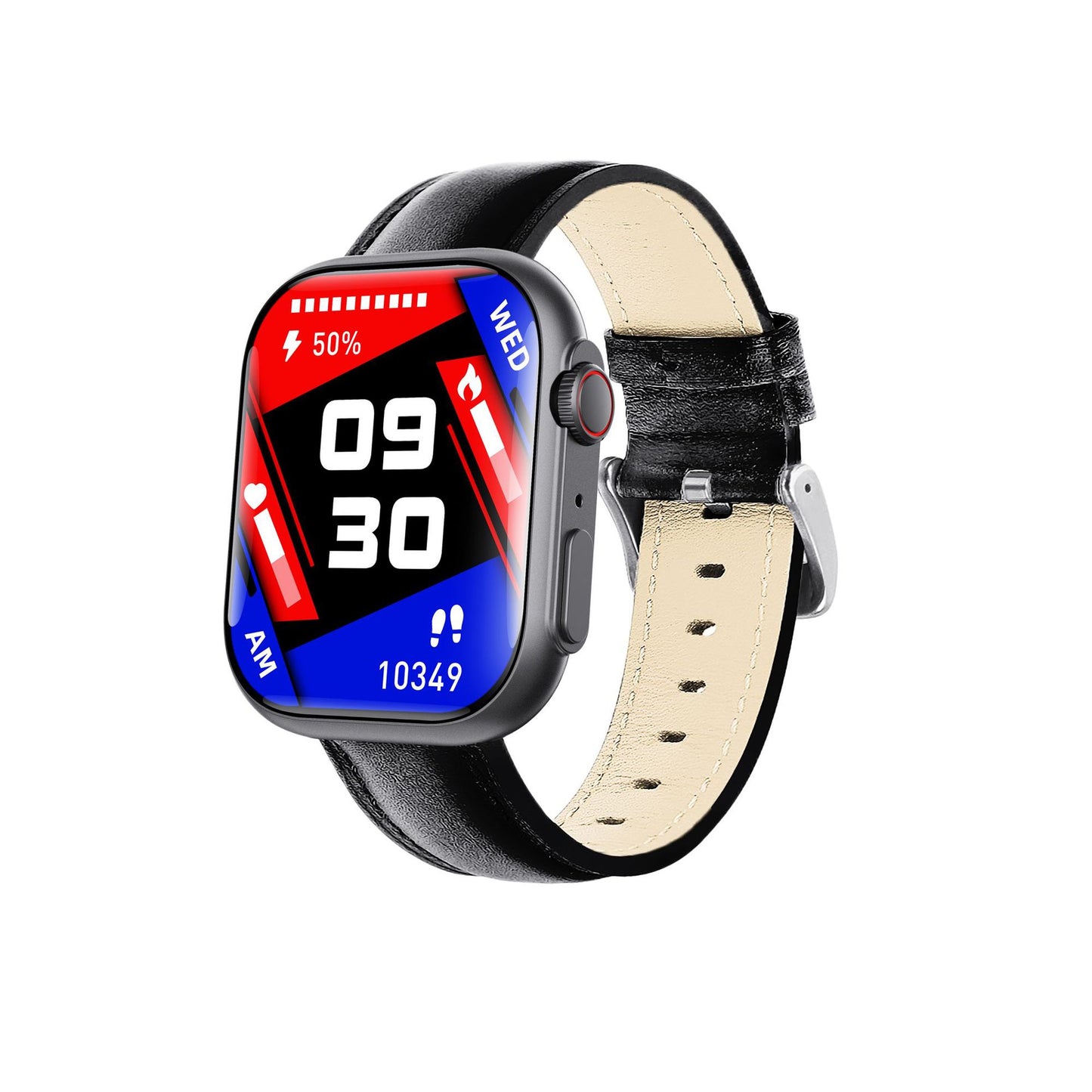 Measure blood sugar, heart rate, blood pressure, blood oxygen/health monitoring/SOS/Bluetooth call, smart watch/sports watch-F59