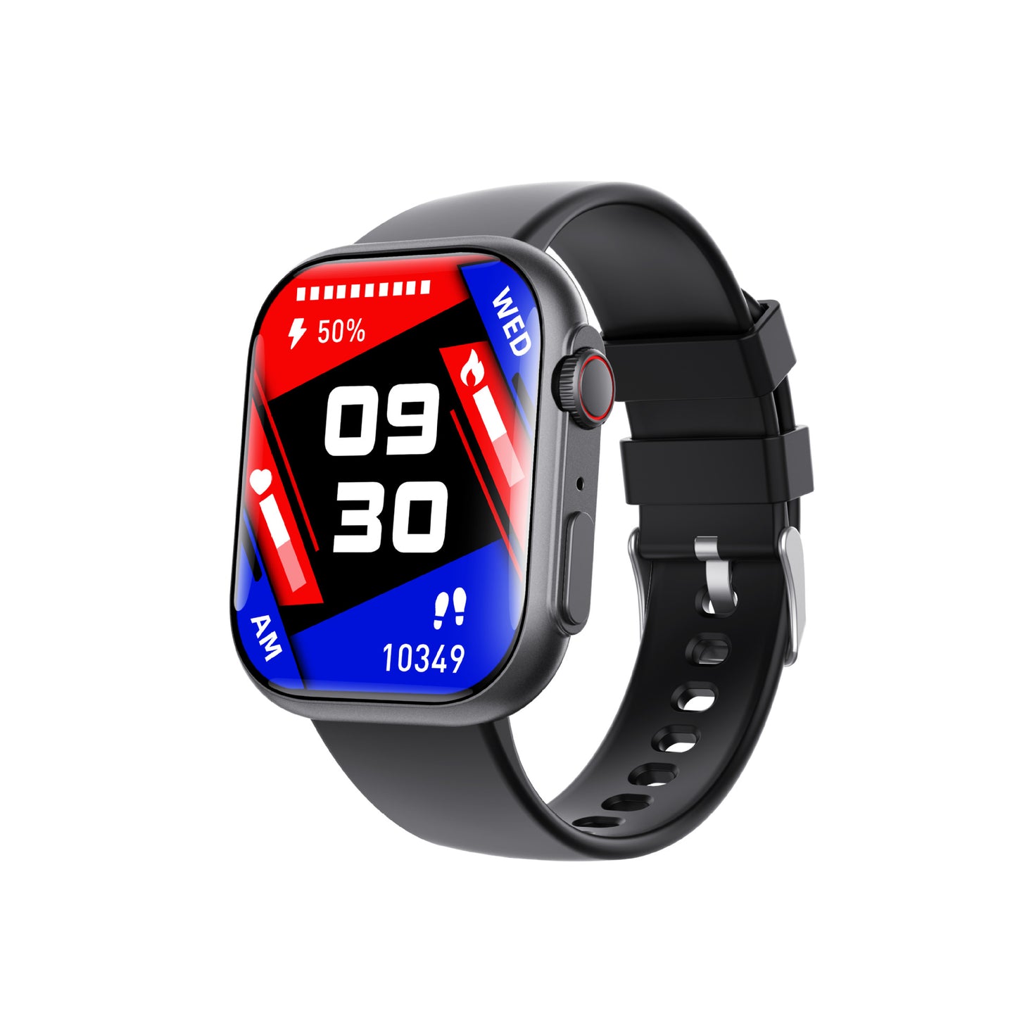 Measure blood sugar, heart rate, blood pressure, blood oxygen/health monitoring/SOS/Bluetooth call, smart watch/sports watch-F59