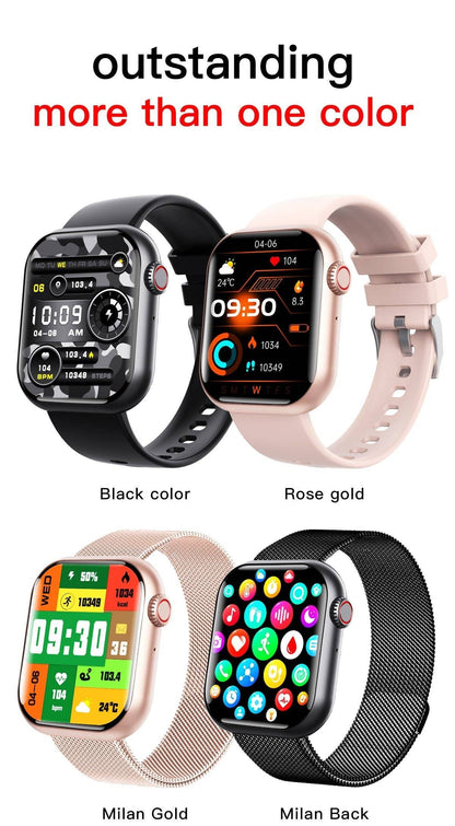 Smart Watch/Non-invasive Blood Sugar, Uric Acid, Blood Lipid Monitoring, Blood Pressure/Bluetooth Call Watch/Smart Black Technology-F108