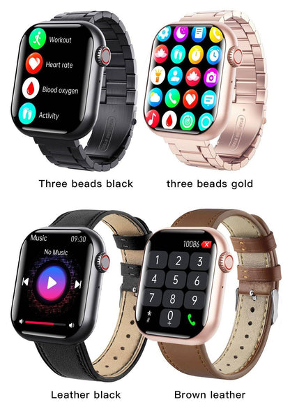 Smart Watch/Non-invasive Blood Sugar, Uric Acid, Blood Lipid Monitoring, Blood Pressure/Bluetooth Call Watch/Smart Black Technology-F108