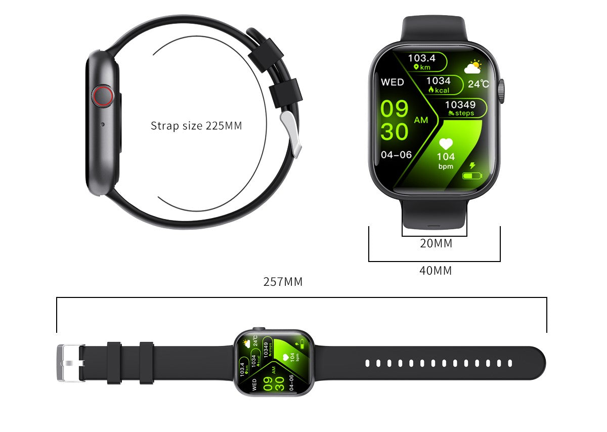 Smart watch/blood composition/blood lipids, uric acid monitoring/blood pressure, blood oxygen, sleep, bluetooth call-F58