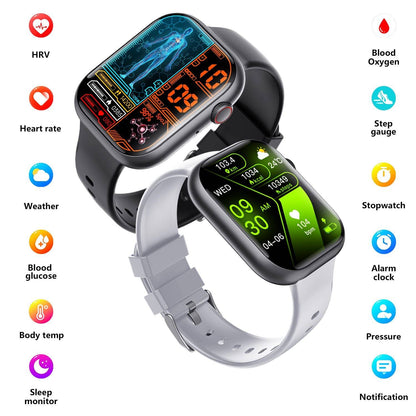 Smart watch/blood composition/blood lipids, uric acid monitoring/blood pressure, blood oxygen, sleep, bluetooth call-F58