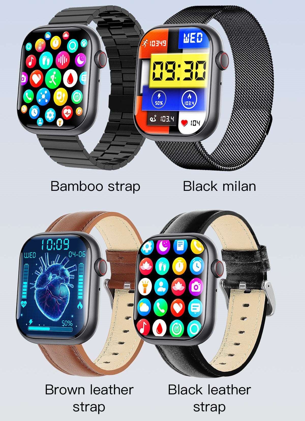 Bluetooth call watch/detect blood sugar, blood pressure, heart rate/multi-function/SOS alarm/exercise step counting-F70