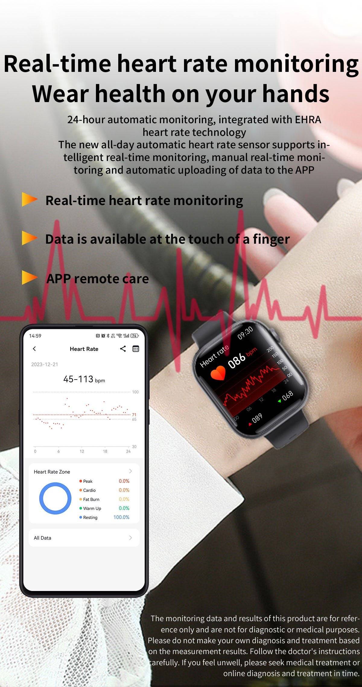 Bluetooth call watch/detect blood sugar, blood pressure, heart rate/multi-function/SOS alarm/exercise step counting-F70