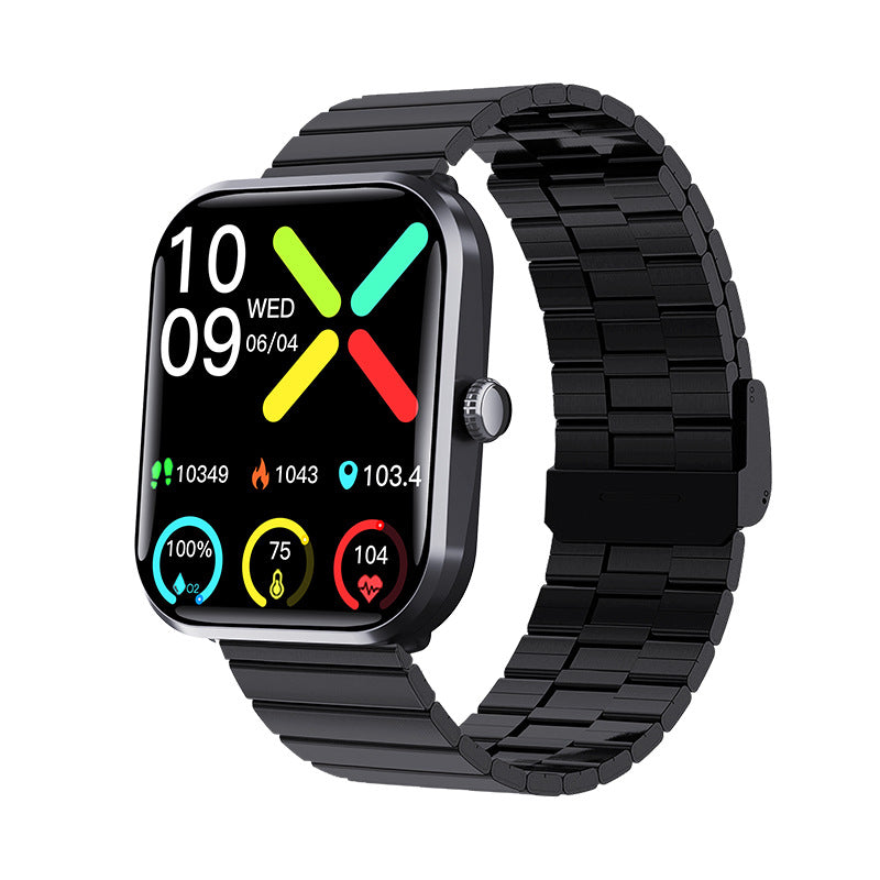 Smart watch multi-function, non-invasive blood glucose, blood pressure, heart rate, blood oxygen monitoring, SOS alarm, call watch-F96